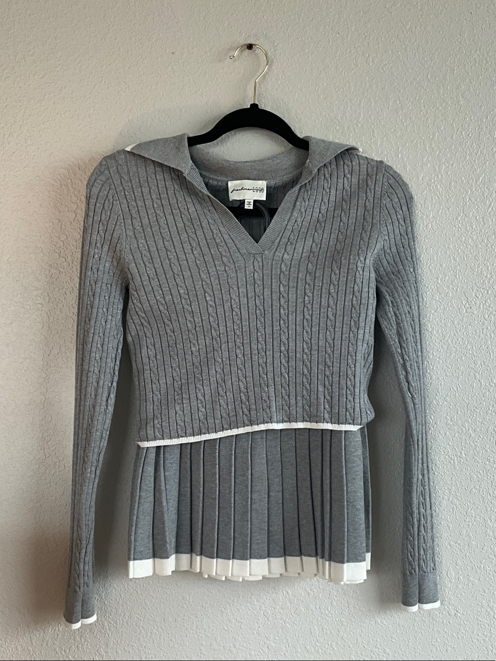 Matching polo and skirt set